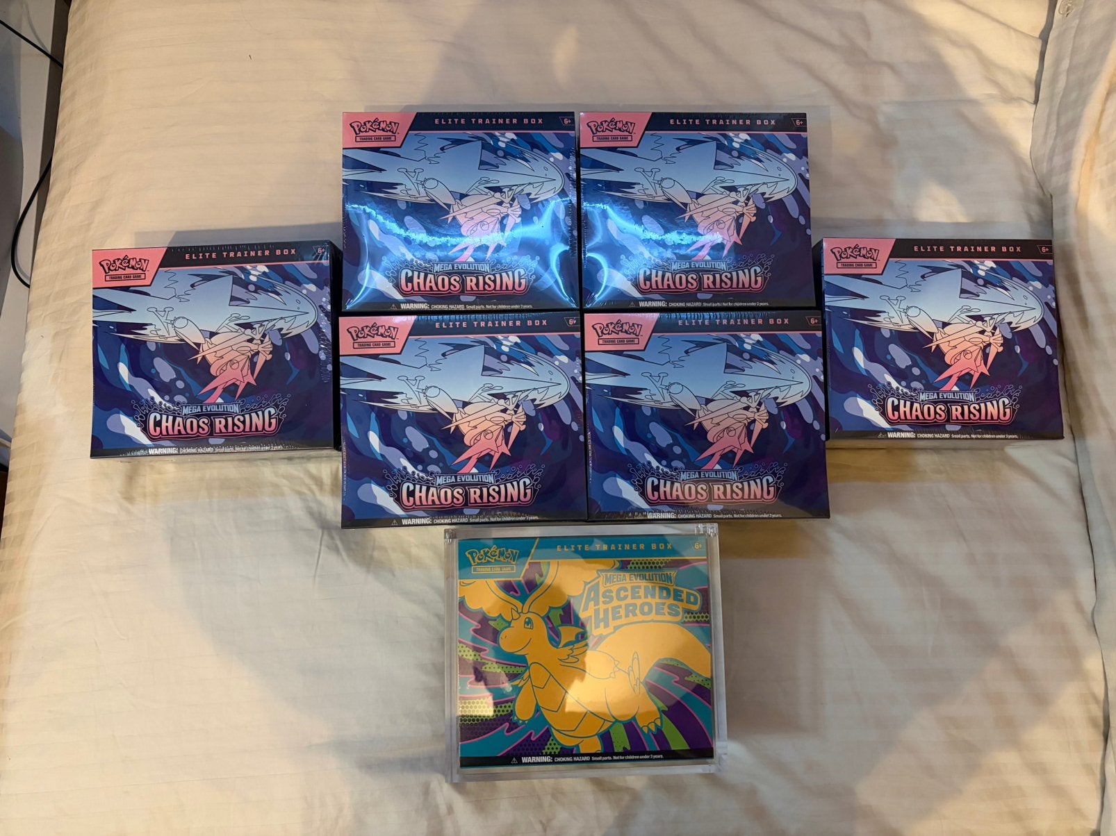 Pokemon Chaos Rising Etb’s, Hobby en Vrije tijd, Verzamelkaartspellen | Pokémon, Ophalen, Zo goed als nieuw