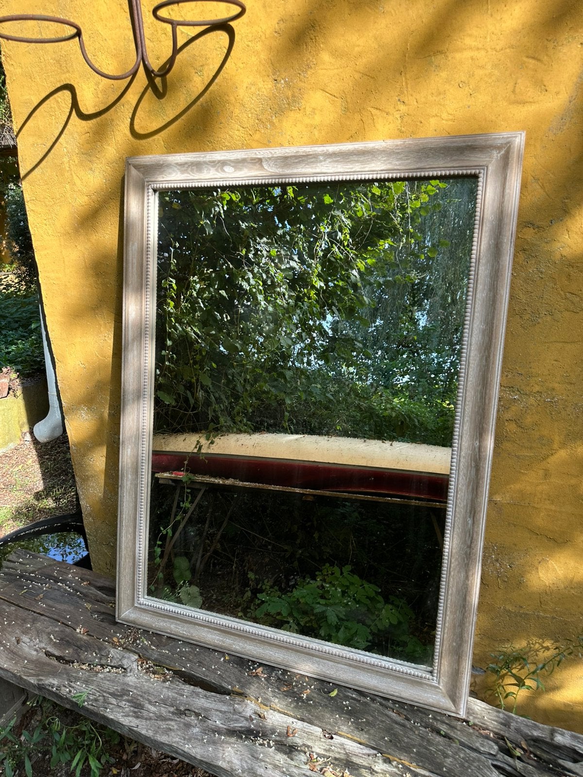 Houten spiegel, Huis en Inrichting, Ophalen, Gebruikt