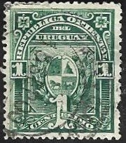 1 Postzegel Uruguay 1894 Diverse onderwerpen, Ophalen of Verzenden, Gestempeld, Zuid-Amerika