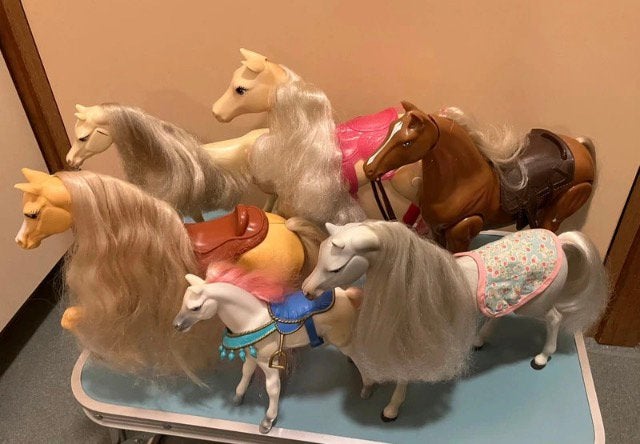 6 chevaux Barbie Mattel, Enlèvement ou Envoi, Utilisé, Barbie