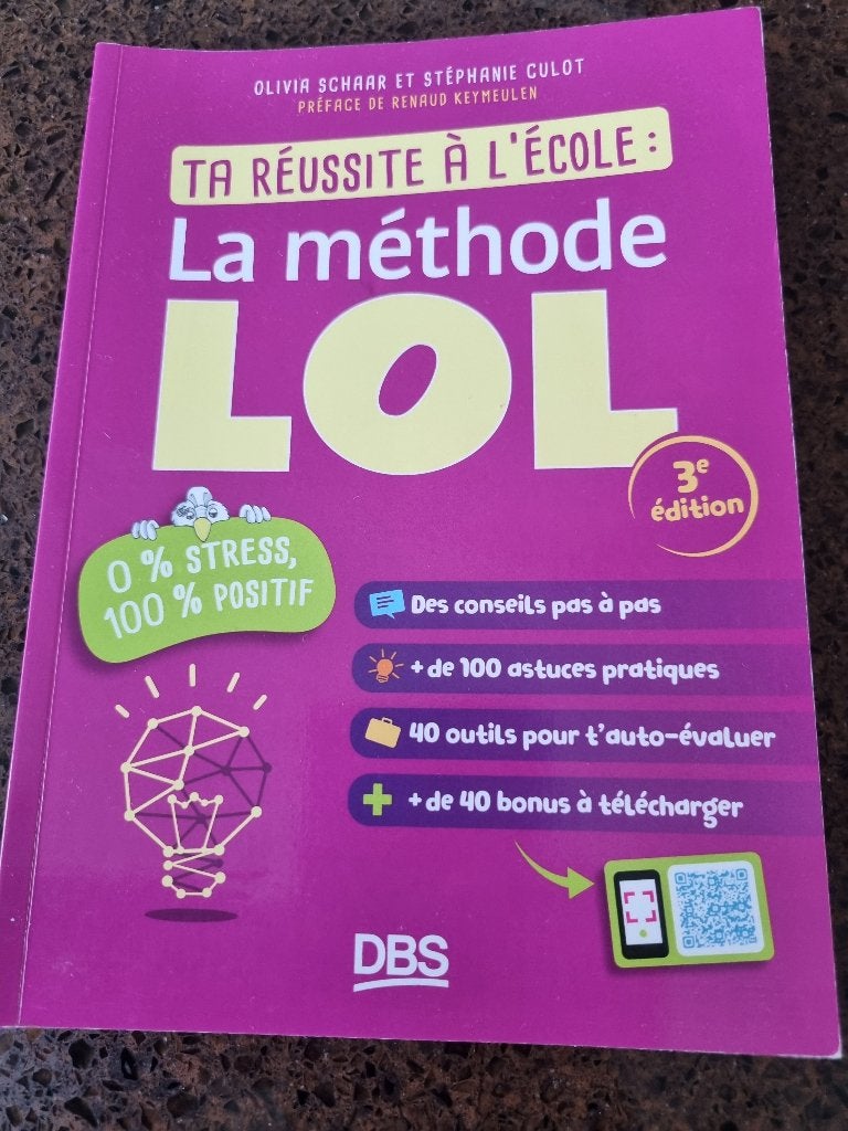 Ta réussite à l'école: la méthode LOL, Comme neuf, Enlèvement, Secondaire, Autres matières