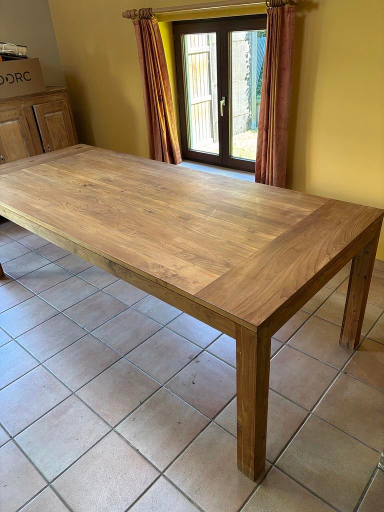Table en teck, Maison & Meubles, Tables | Tables à manger, Utilisé, Teck