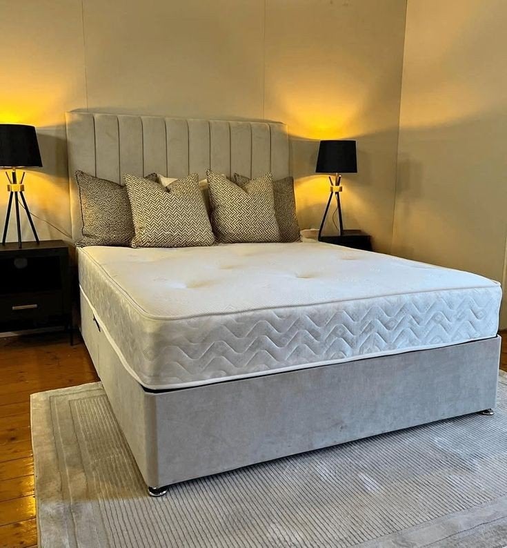 Divanbed van 90x200 cm met matras en hoofdbord beschikbaar, 90 cm, Nieuw, Ophalen of Verzenden, Twijfelaar