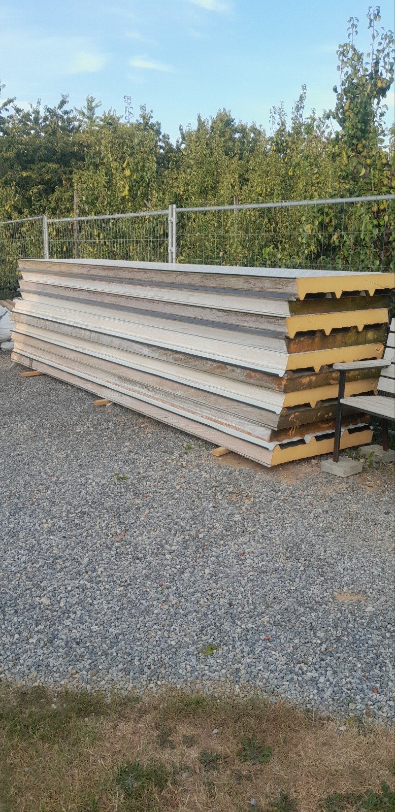 Dakplaten 5lm met 10 cm isolatie en aluminium aan onderkant, Doe-het-zelf en Bouw, Dakpannen en Dakbedekking, Ophalen