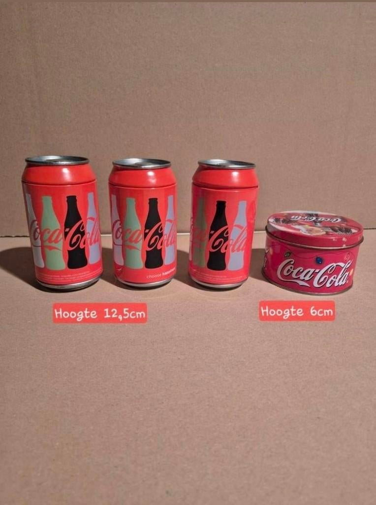 Coca-Cola bewaar blikken, Verzamelen, Ophalen of Verzenden