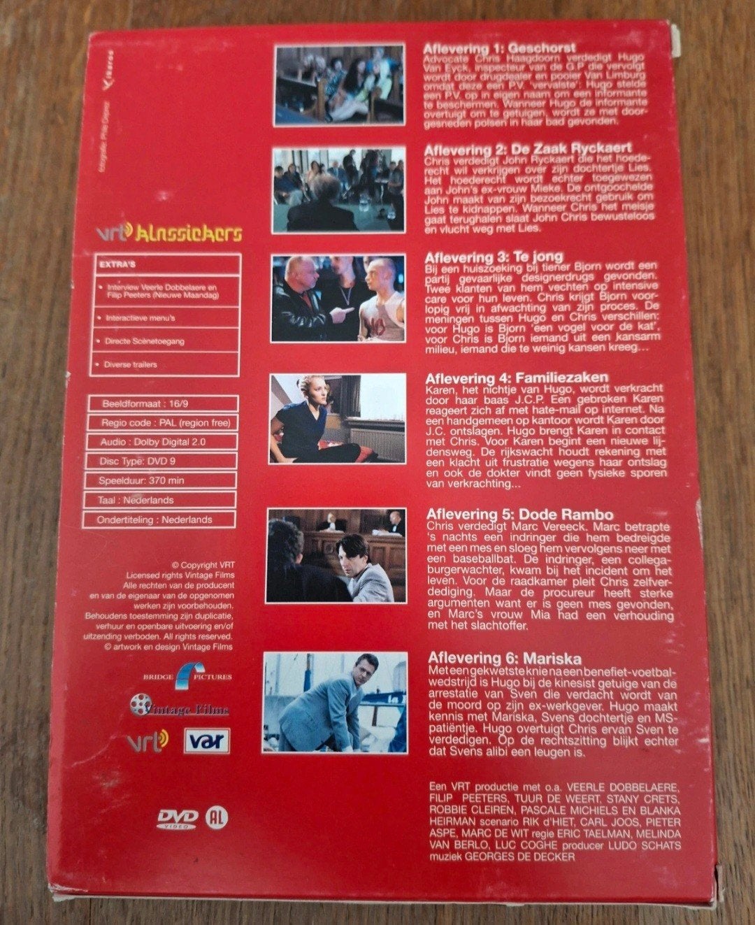 DVD  - BOX  - RECHT OP RECHT  - VOLLEDIG SEIZOEN 1, Cd's en Dvd's, Alle leeftijden, Ophalen of Verzenden, Zo goed als nieuw, Drama