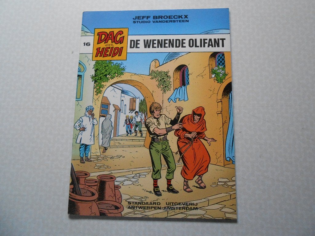 Dag en Heidi 16 De wenende olifant 1986 1 ste druk., Neuf, Enlèvement ou Envoi, Une BD, Jeff Broeckx