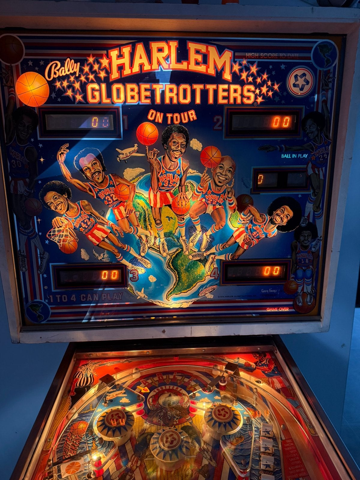 Flipper Bally Harlem Globetrotters, Enlèvement, Utilisé, Électronique, Bally