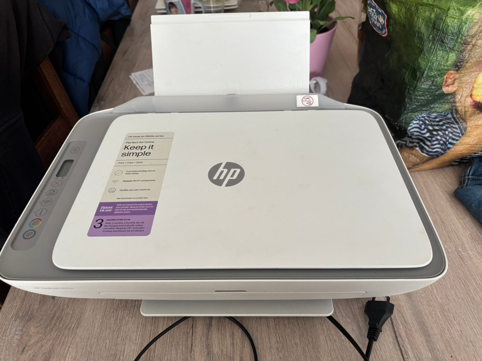 HP DeskJet 2820e All-in-One Printer – Print, Scan & Kopieer, Enlèvement, Comme neuf, Imprimante, Sans fil