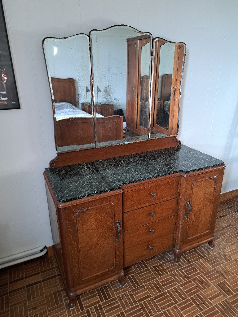 Set meubels jaren 30 slaapkamer, Ophalen