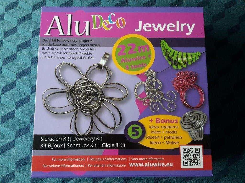 Alu deco knutselset / 50m aluminiumdraad om juwelen te maken, Ophalen of Verzenden, Nieuw, Draad
