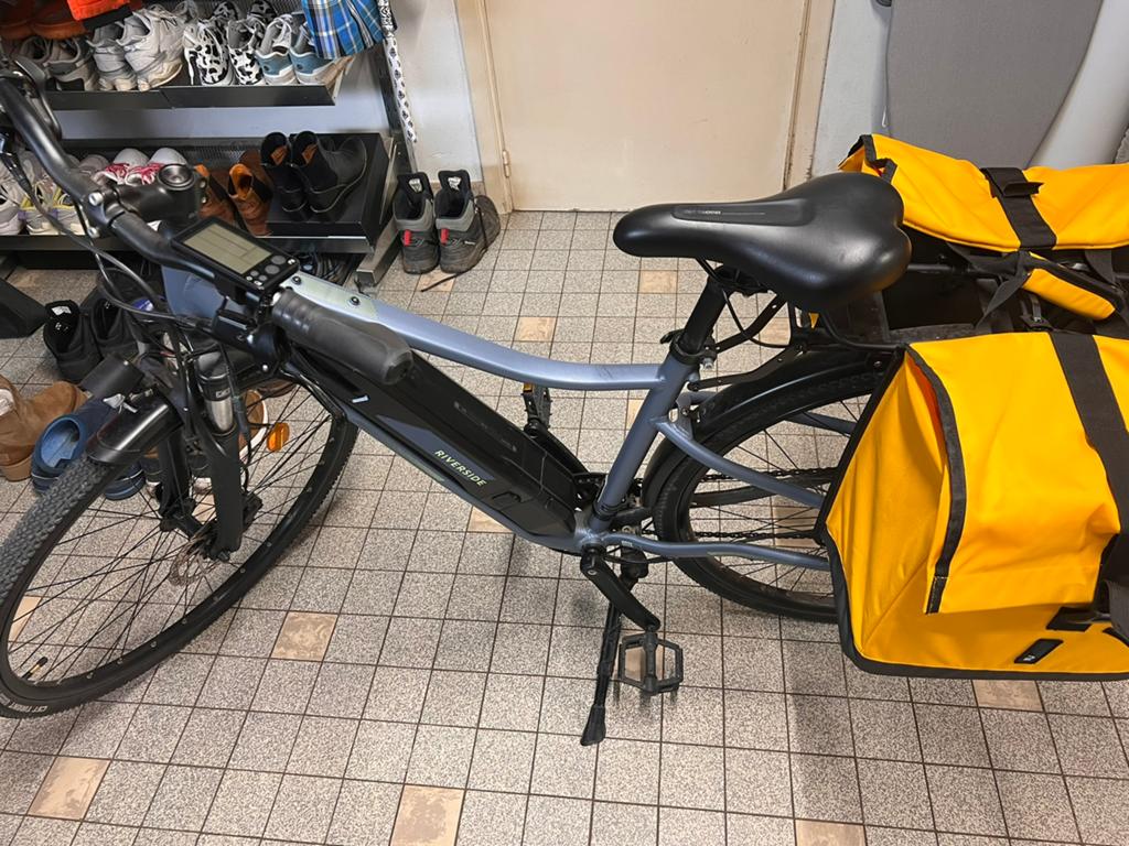 Decatlon Riversside 520 E maat S, Vélos & Vélomoteurs, Moins de 10 vitesses, Comme neuf, Enlèvement, Frein à disque