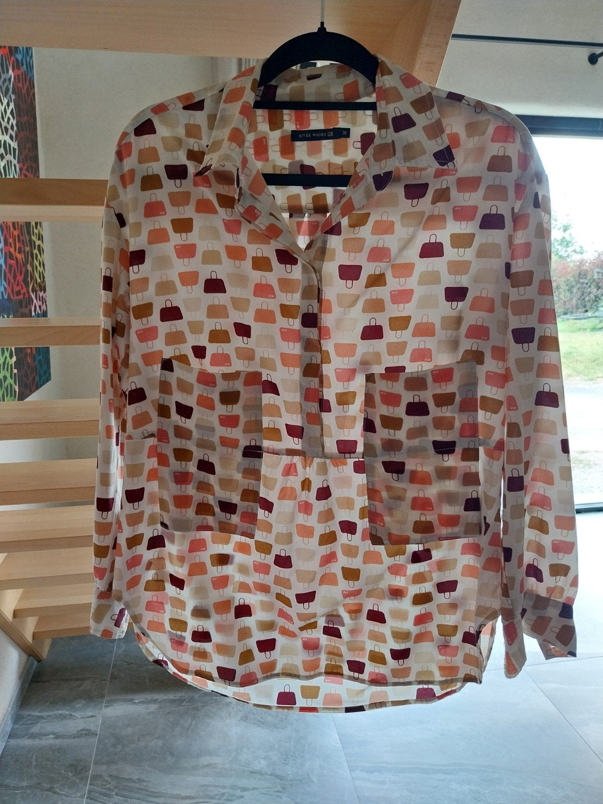 Bloes RIVER WOODS maat 38, Kleding | Dames, Blouses en Tunieken, Ophalen of Verzenden, Maat 38/40 (M)