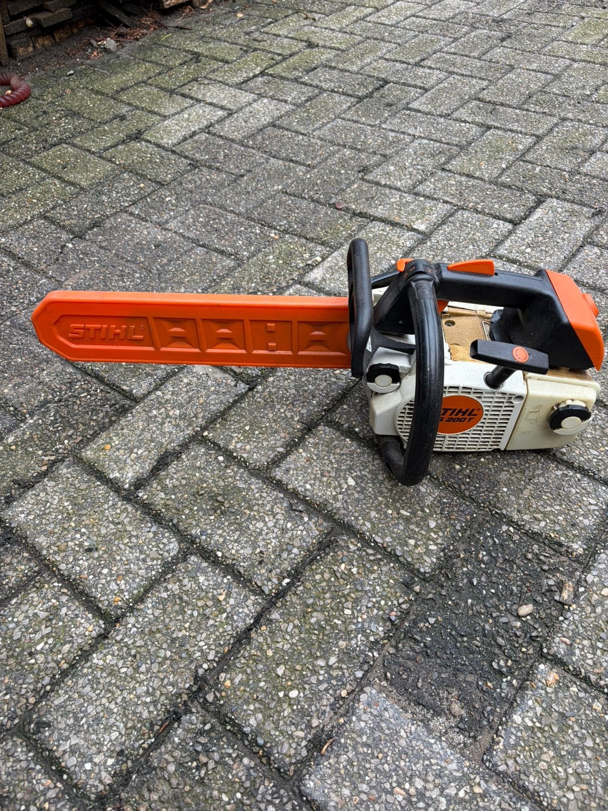 Stihl ms200t kettingzaag, Doe-het-zelf en Bouw, Ophalen, Zo goed als nieuw, Kettingzaag