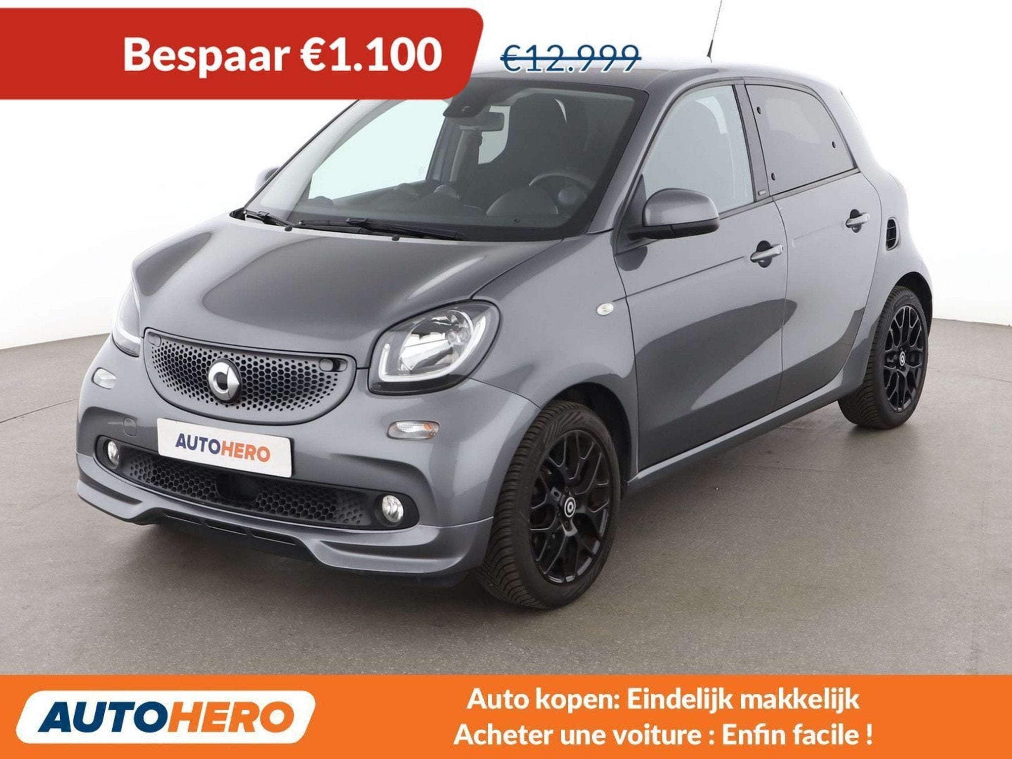 Smart Forfour 0.9 Turbo Basis passion (automatique), Autos, Smart, Achat, 5 portes, Automatique, Tissu