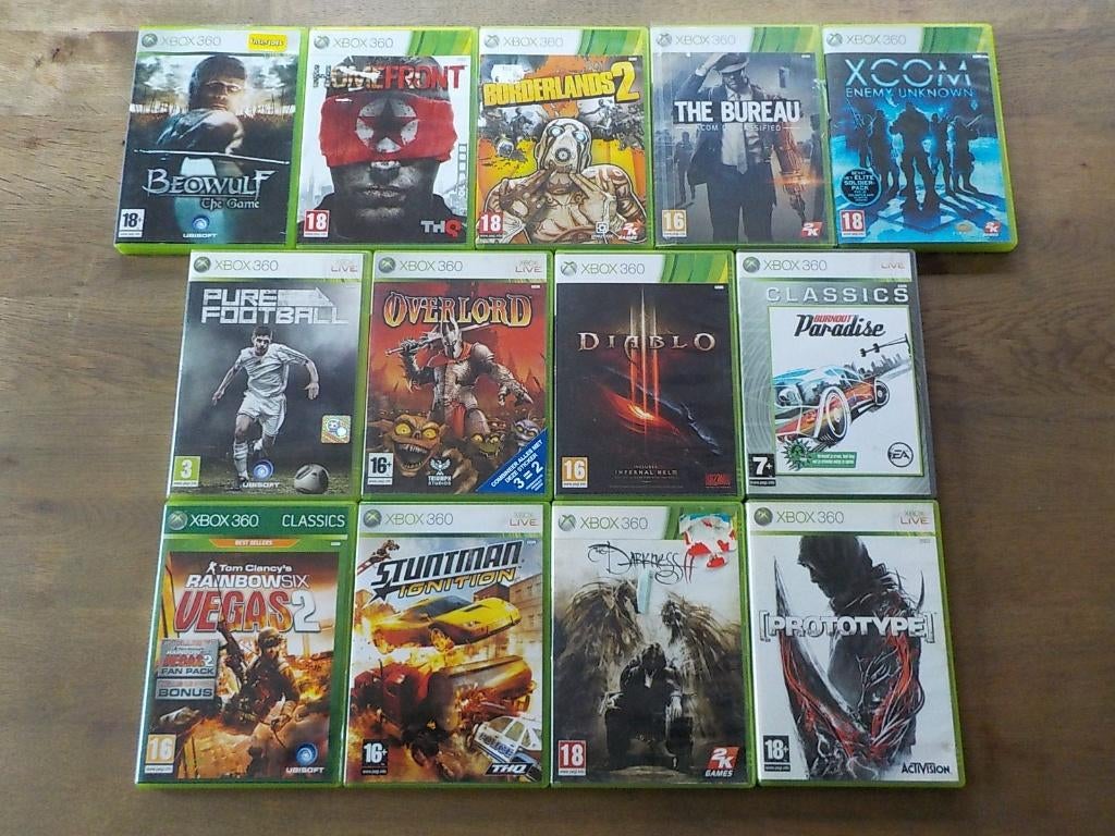 mooie verzameling van 13 Xbox 360 spellen, Games en Spelcomputers, Avontuur en Actie, 1 speler, Ophalen of Verzenden, Zo goed als nieuw