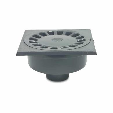 Vloerput/Klokput PVC Grijs 25x25, Doe-het-zelf en Bouw, Ophalen of Verzenden, PVC
