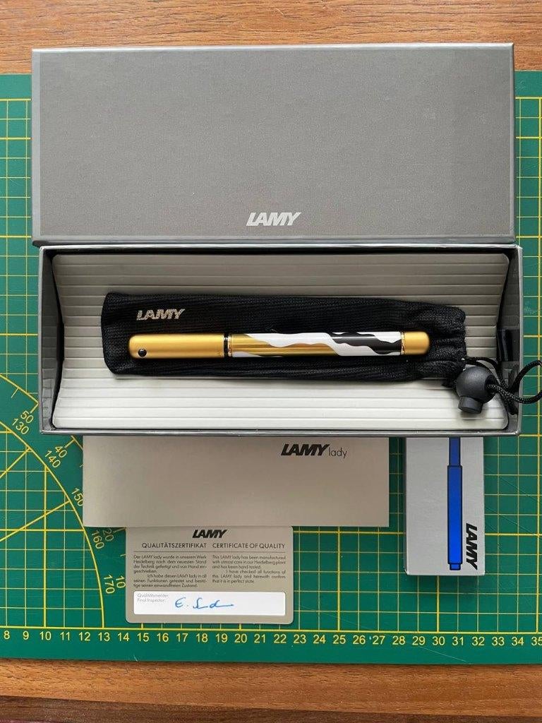 Lamy Lady Rosenthal Fountain Pen 14K Gold Nib Appears Unused, Verzamelen, Ophalen of Verzenden