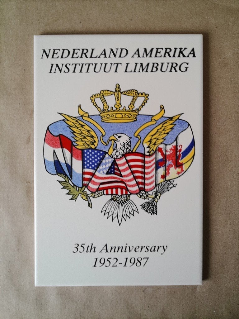 Sphinx tegel Nederland Amerika Instituut Limburg 1952-1987, Ophalen of Verzenden