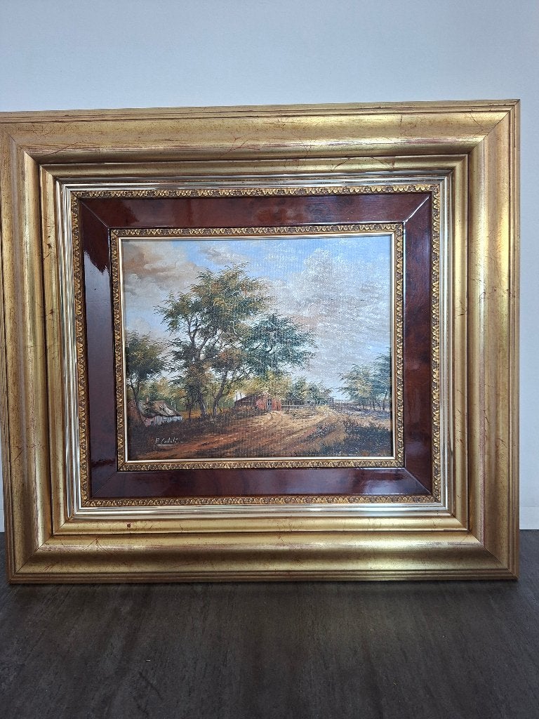 Landschapsschilderij, Ophalen, Doek, Gesigneerd, Landschap