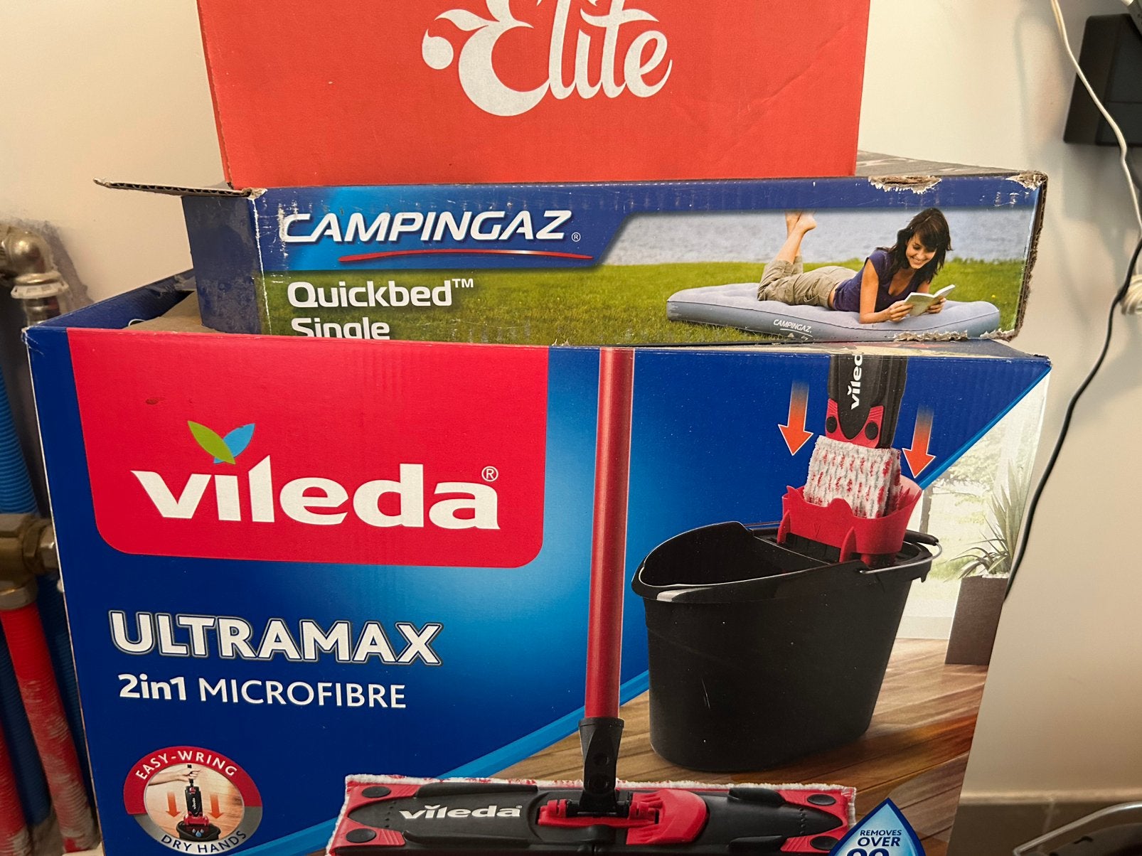 Vileda ultramax, Maison & Meubles, Produits de nettoyage, Enlèvement, Seau, Bac ou Chariot à balais