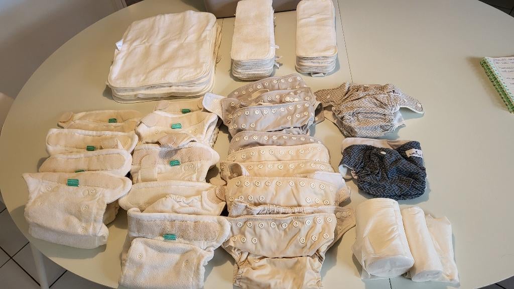 Wasbare luiers: complete set (incl. nachtluiers!), Kinderen en Baby's, Ophalen, Gebruikt, Overige typen, Overige merken