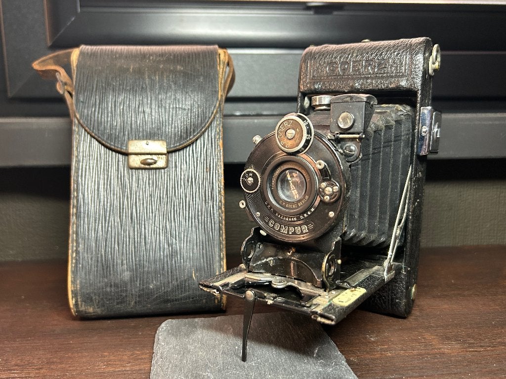 Appareil photo ancien C.P. Goerz Berlin Tenax, Compur, Envoi, Utilisé