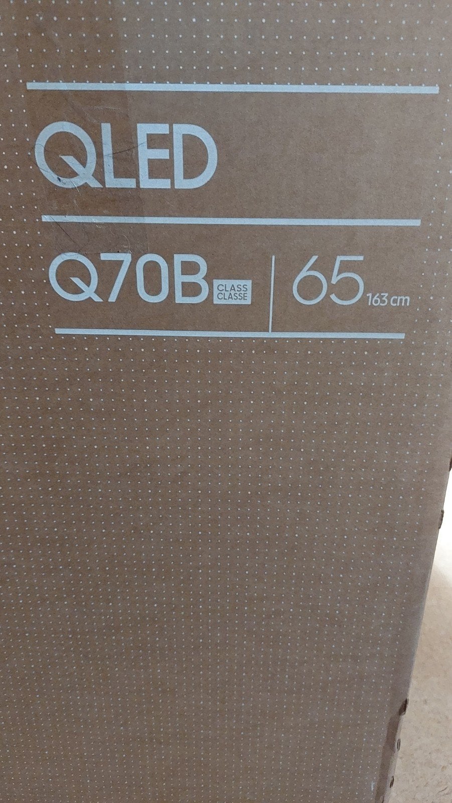 TV QLEd 163cm, TV, Hi-fi & Vidéo, Enlèvement