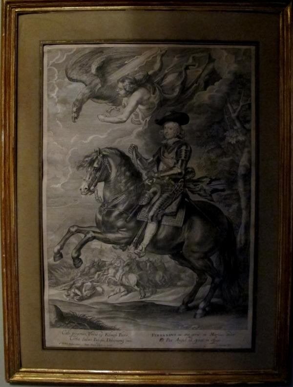 Gravure : Portret van Ferdinand van Oostenrijk, Antiek en Kunst, Ophalen, Portret, 42 cm, Gravure