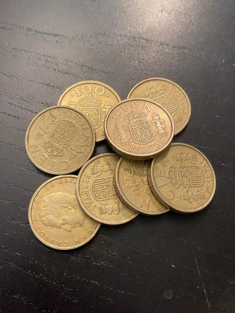 Lot 100 pesetas, Postzegels en Munten, Ophalen of Verzenden
