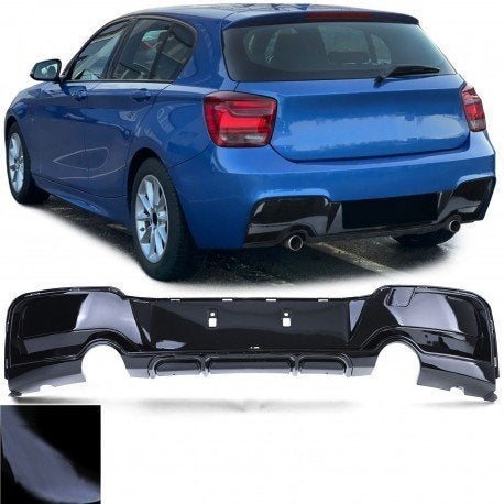 DIFFUSEUR ARRIERE M-PERF BMW SERIE 1 F20 (11-15) - NOIR BRIL, Enlèvement
