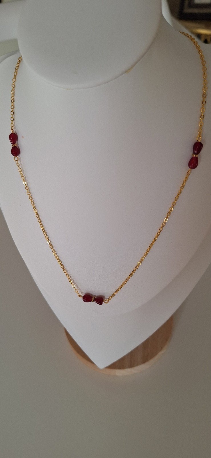 Collier, Envoi, Neuf, Jaune, Or