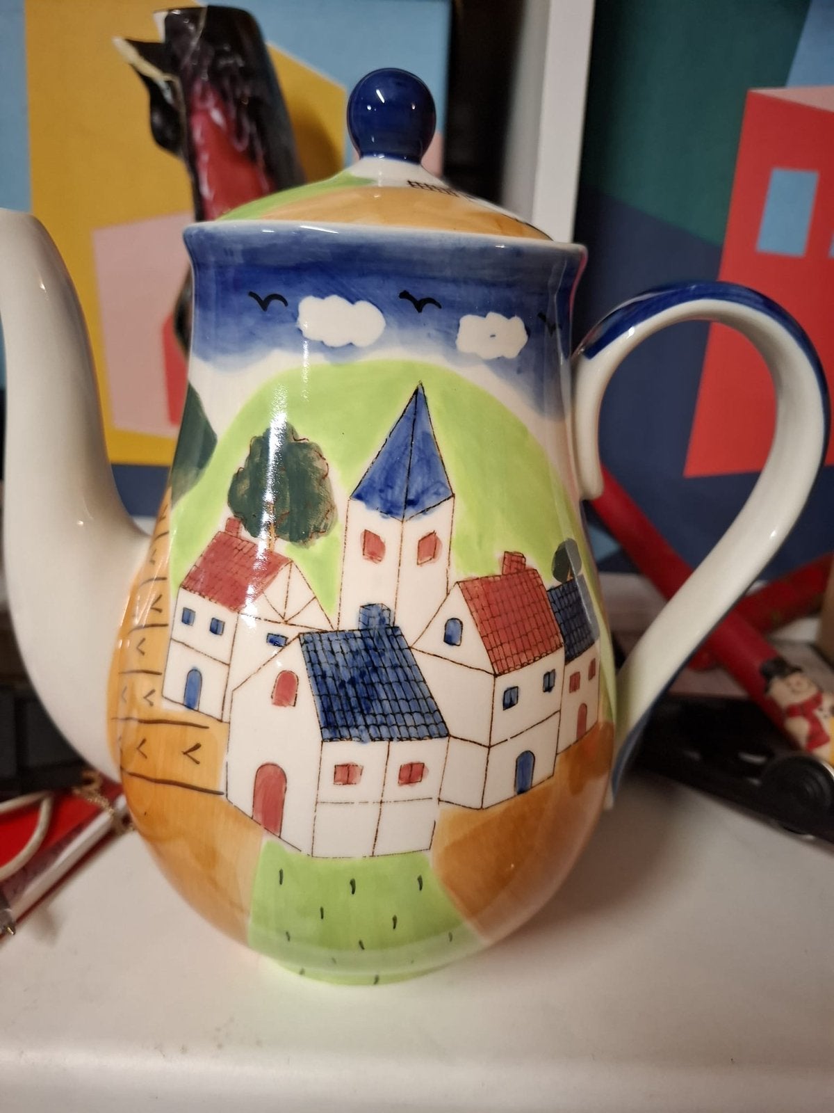 Théière ceramique, Maison & Meubles, Enlèvement ou Envoi, Comme neuf, Céramique, Théière