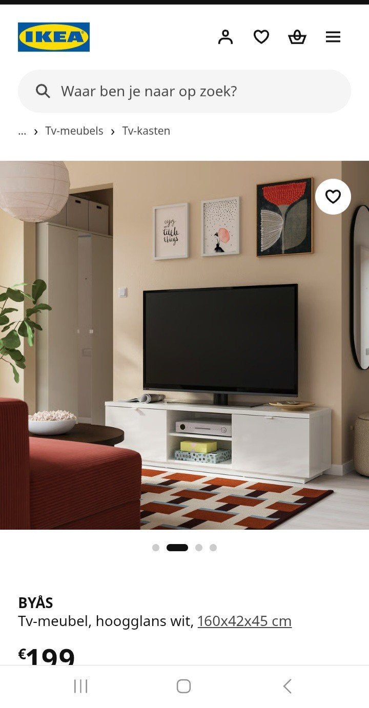 Tv kast ikea, Huis en Inrichting, Ophalen, Zo goed als nieuw