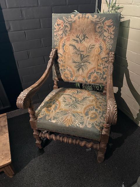 Vintage stoffen stoel, Ophalen