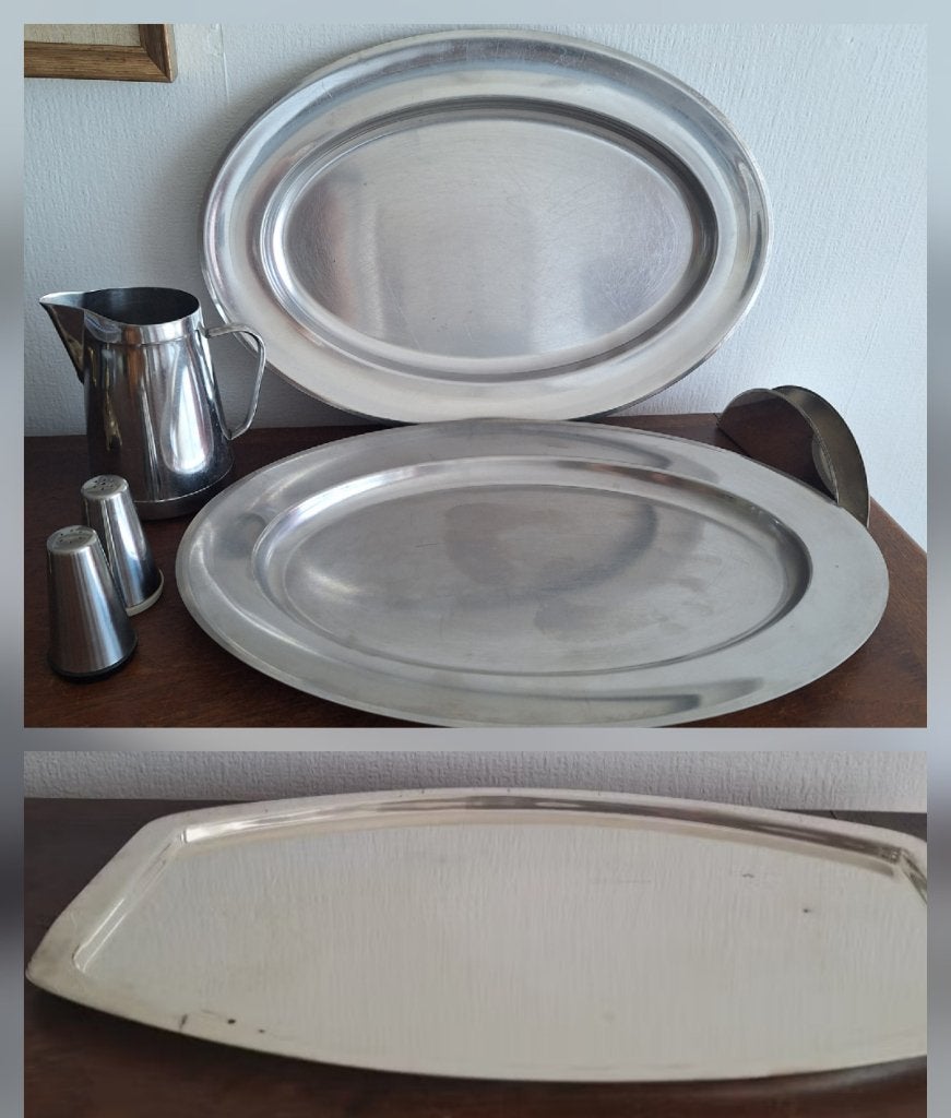 Lot Vintage stainlees steel in 1 koop, Wickemann enz, Enlèvement ou Envoi