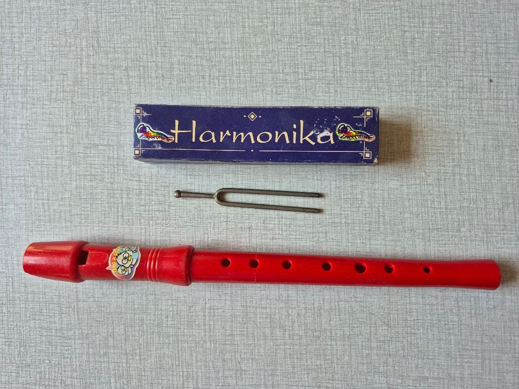 Harmonica + Flûte + Diapason inox, Musique & Instruments, Enlèvement ou Envoi, Utilisé