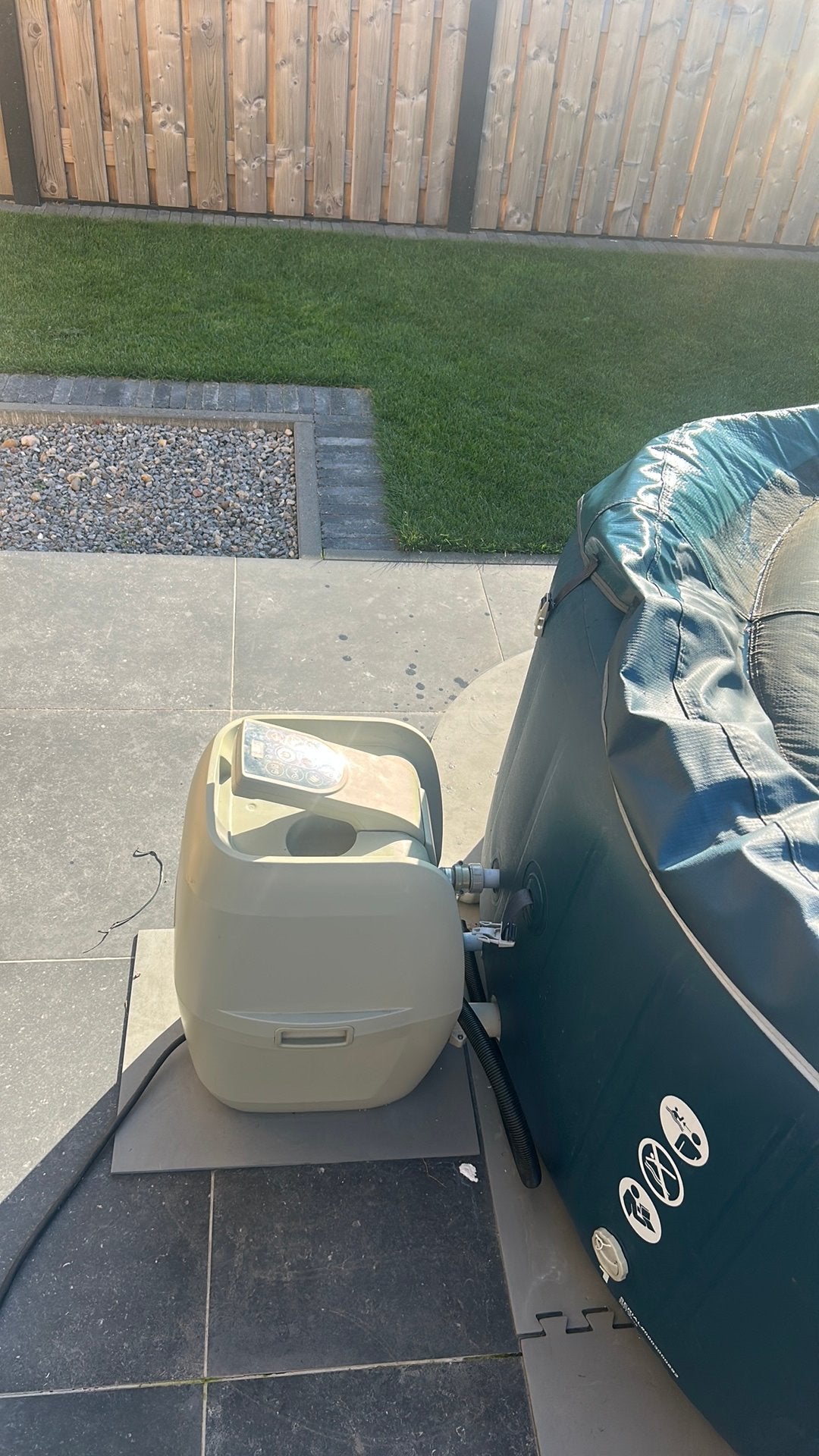 Bestway lazy spa, Jardin & Terrasse, Enlèvement, Utilisé, Couverture, Gonflable