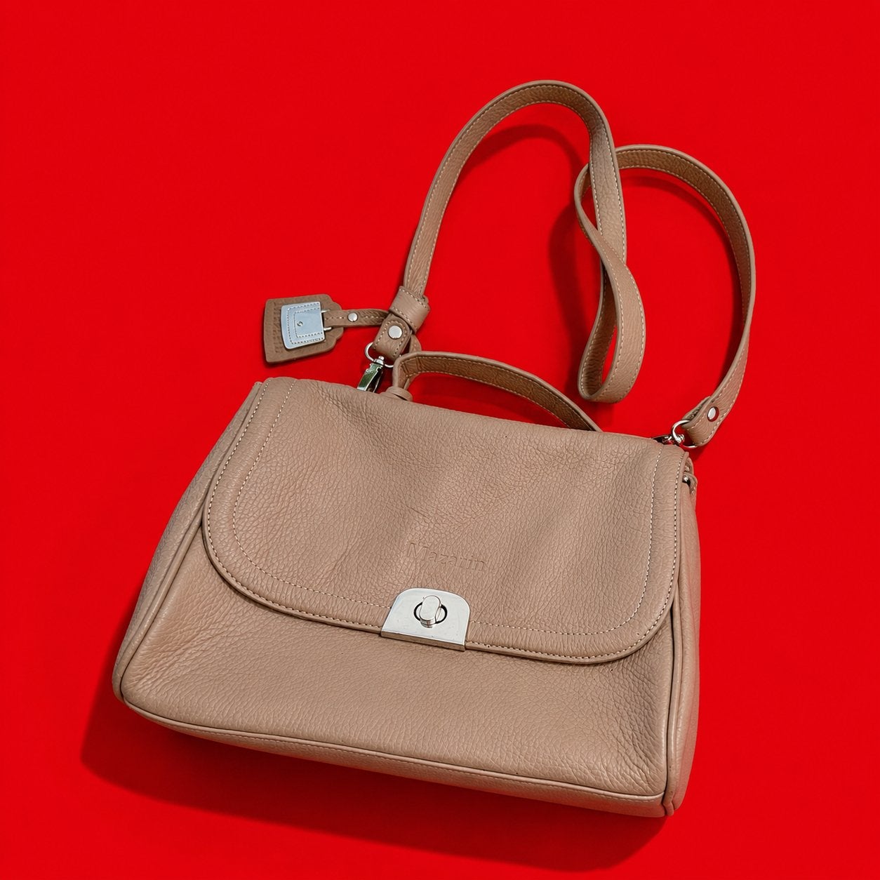 Sac à main Mazarin beige/taupe avec bandoulière, Enlèvement, Comme neuf, Beige, Sac à main