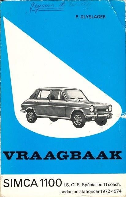 (a49) Simca 1100 LS, GLS, Special en TI coach, Envoi, Utilisé