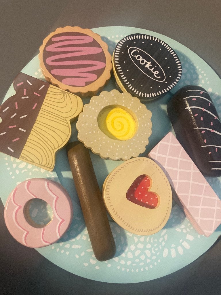 Jouet en bois - Assiette de biscuits Le Toy Van, Enlèvement, Utilisé, Bois, Jouer à la cuisine