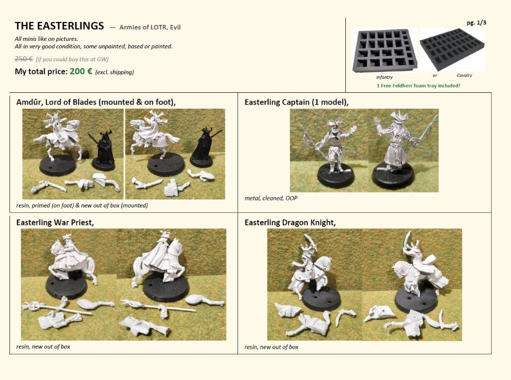 The Easterlings (Evil) ME SBG Games workshop, Ophalen of Verzenden, Nieuw, Lord of the Rings, Figuurtje(s)