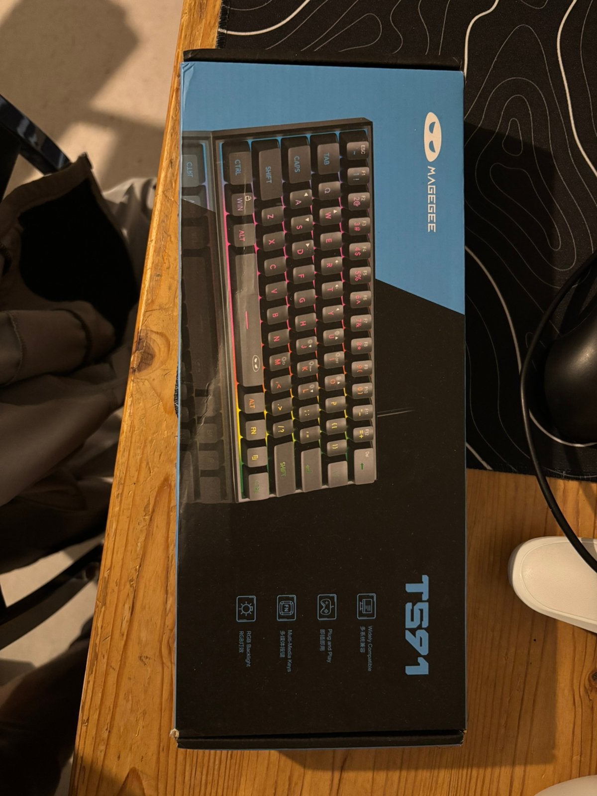 MageGee TS91 60% Mechanical RGB Gaming Keyboard ️, Verzenden