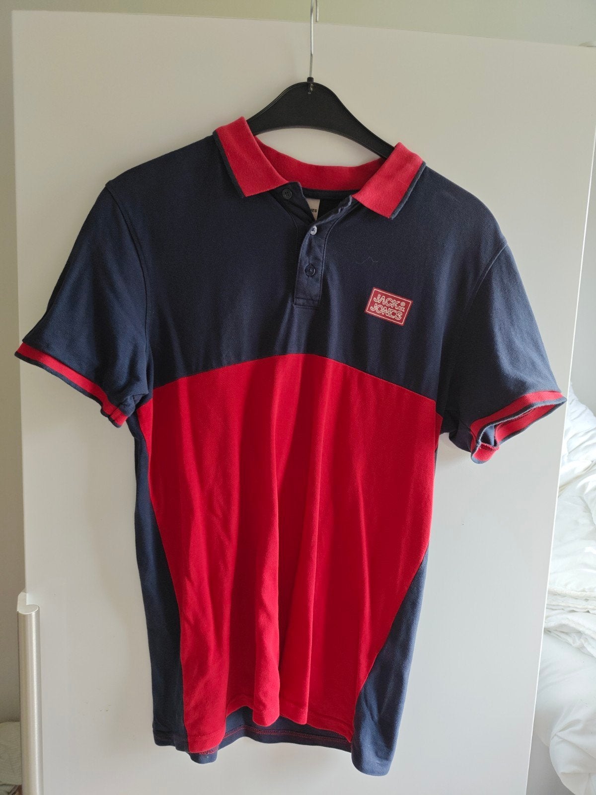 Jack & Jones polo, Kleding | Heren, Polo's, Ophalen, Maat 52/54 (L), Blauw, Gedragen