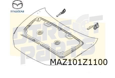 Mazda (CX-30) 8/19- (JPP) motorkap (te spuiten) Origineel! D, -, -, Nieuw, Mazda