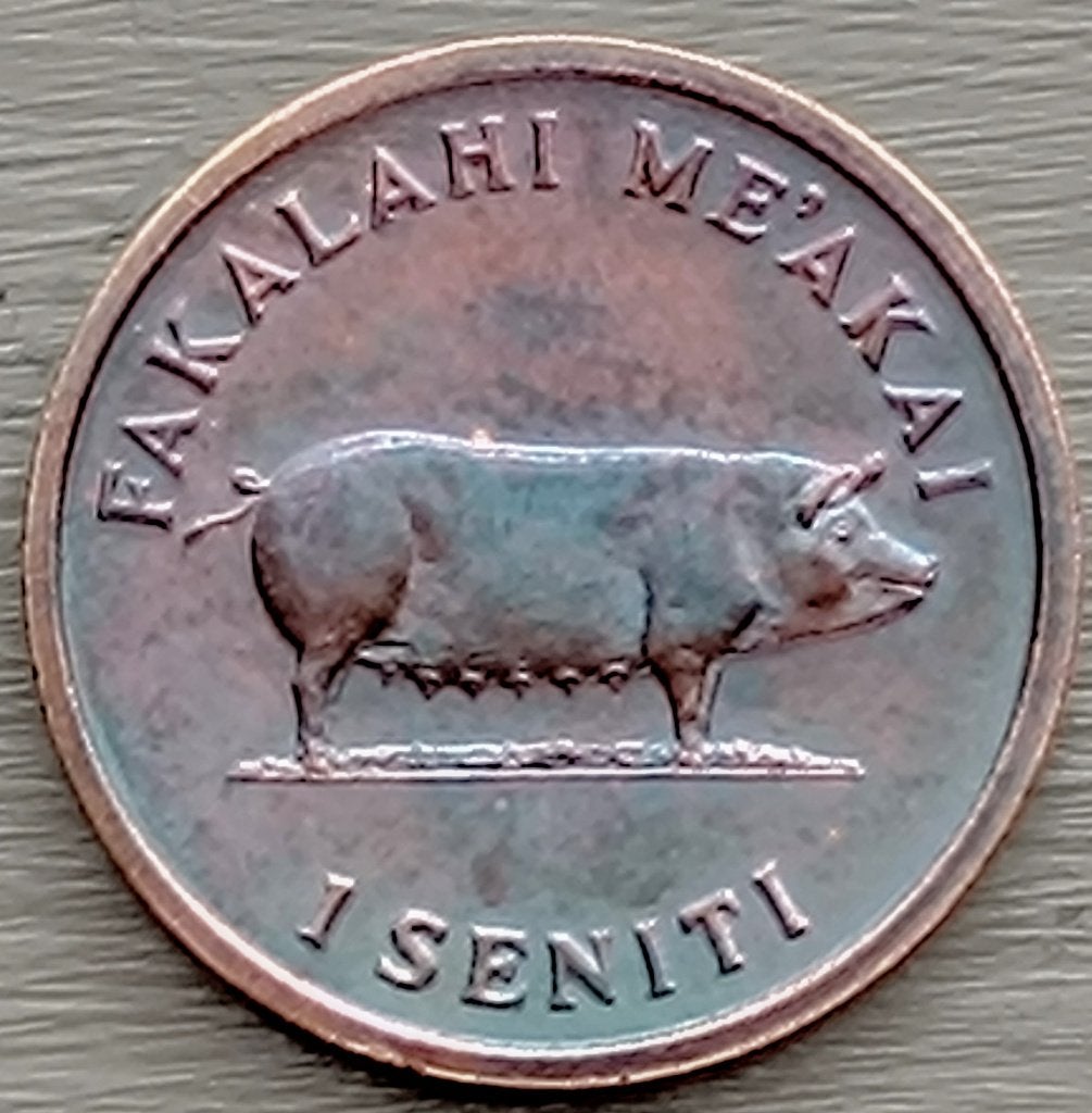 munt Tonga 1 seniti 1979, Postzegels en Munten, Munten | Oceanië, Ophalen of Verzenden