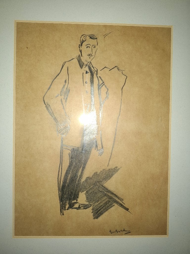 George Hendrik Breitner, Ophalen, Gesigneerd, Tekening, Papier