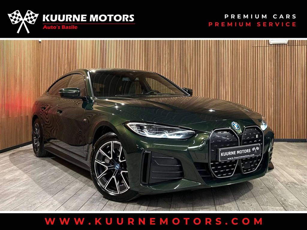 BMW i4 eDrive40 M Pack Alu18"/Led/Leder/Pdc/Cam/Hud/Carplay, Auto's, BMW, Lichtsensor, Gebruikt, 340 pk, Leder