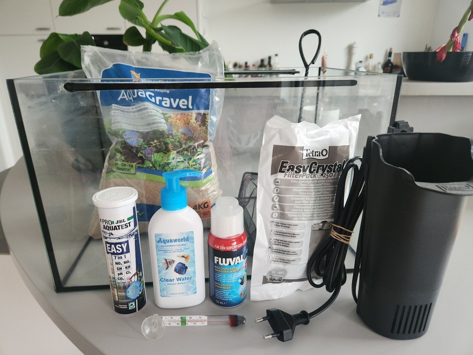 Klein aquarium met zo goed als nieuwe filterpomp, Dieren en Toebehoren, Ophalen of Verzenden