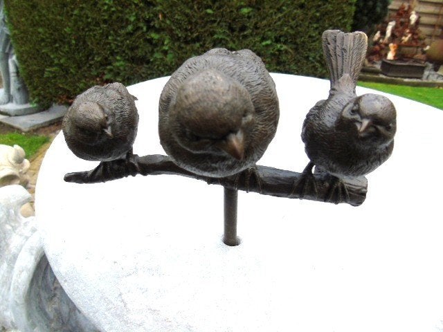 oiseau sur une branche 3 en bronze signé, Enlèvement ou Envoi, Neuf